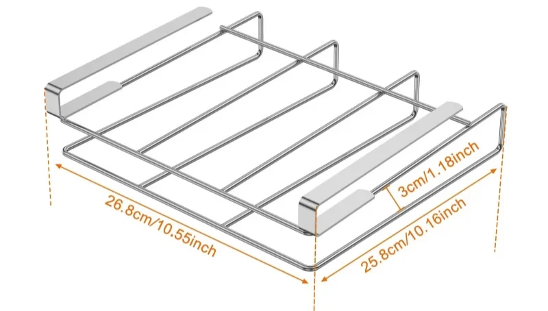 Schneidebrett Halter Edelstahl Unter Schrank – Küchen Organizer | Hängende Aufbewahrung | Platzsparendes Design