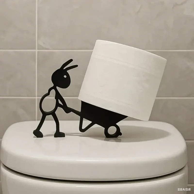 TierCharme Toilettenpapierhalter – Wandhalter Kunststoff | Niedliches Tierdesign | Praktische Badorganisation