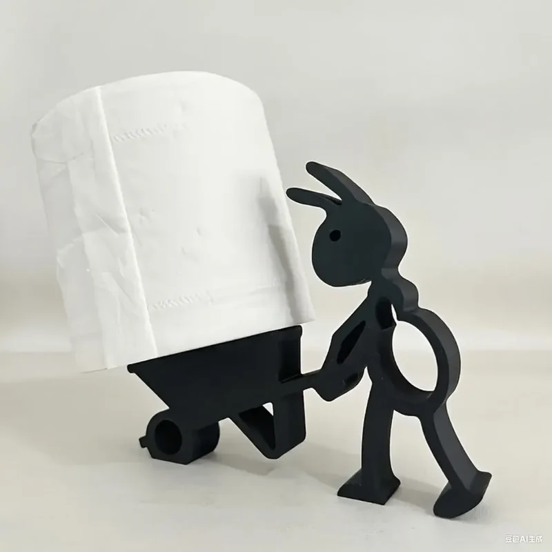 TierCharme Toilettenpapierhalter – Wandhalter Kunststoff | Niedliches Tierdesign | Praktische Badorganisation
