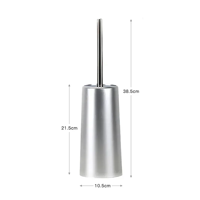 GoldAura CleanLine – WC-Bürste mit Halter in Eleganter Gold-Optik