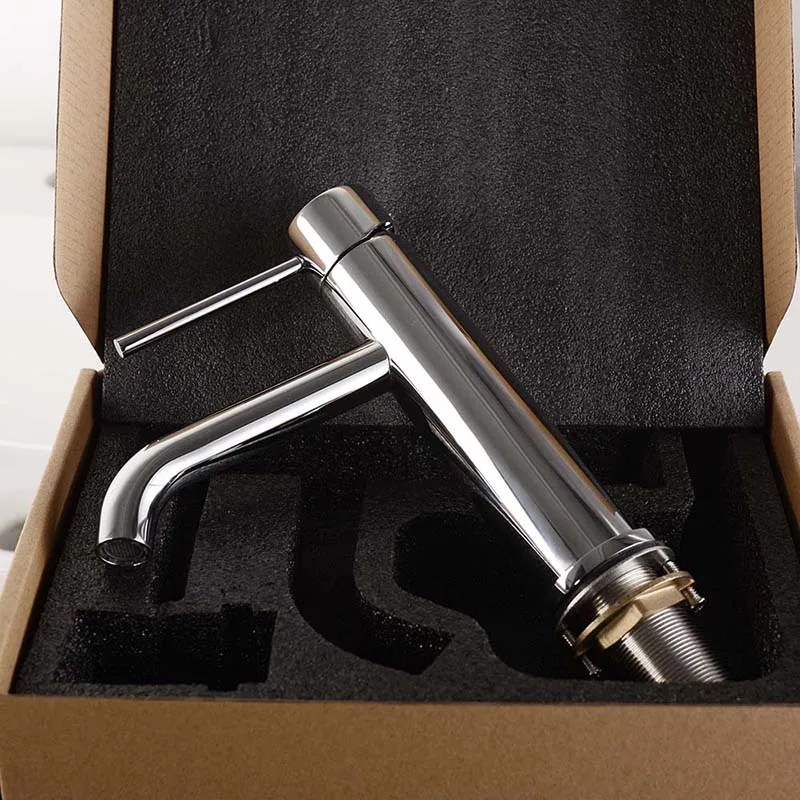 ROSEVÉRA Brushed Gold – Design Waschtischarmatur aus Edelstahl (Einloch, Einhebel)