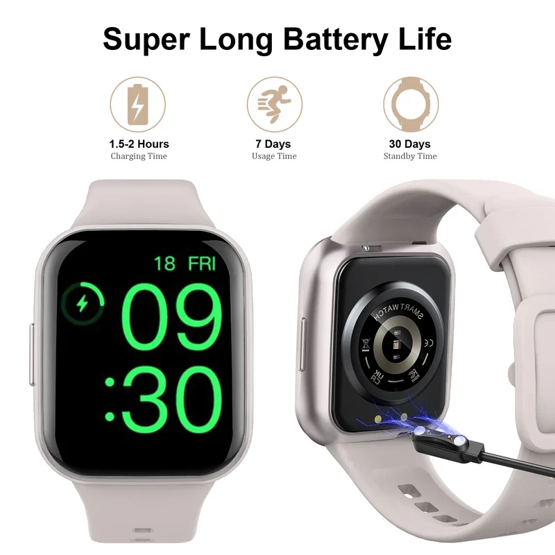 Smartwatch Fitness Tracker für Damen & Herren – 1,69 Zoll Touch Display, Schrittzähler & Schlafmonitor