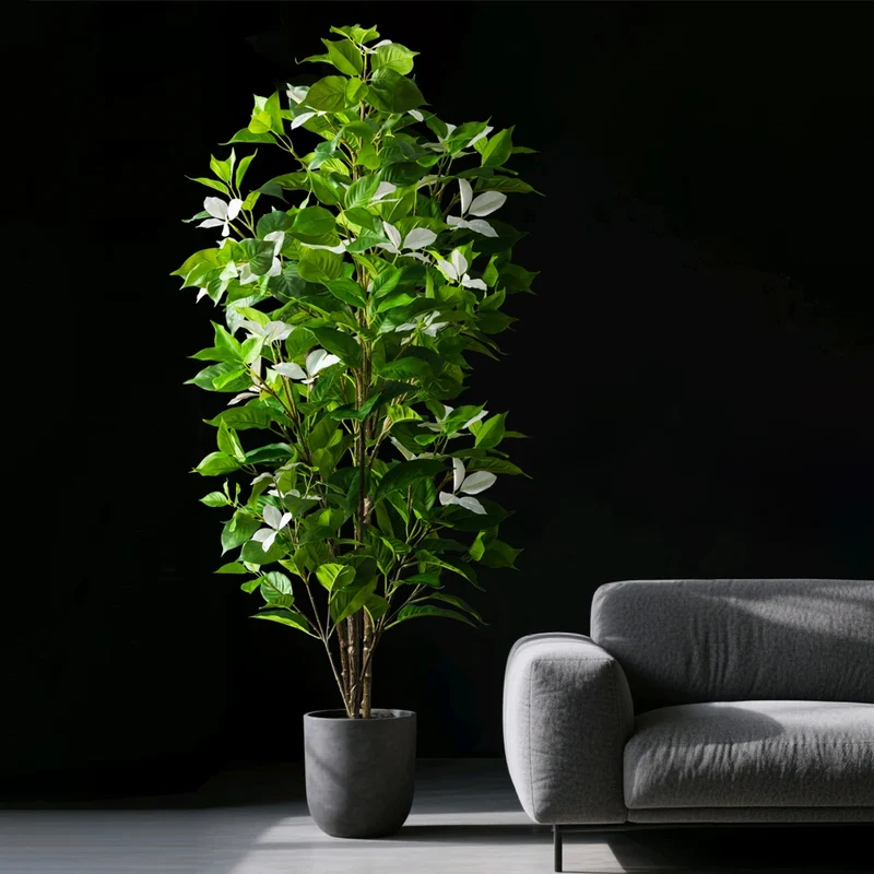 Blühender Kunstbaum 82–144cm – Magnolien-Stil, 3 Farben, für Innen & Außen | Hochzeit & Deko