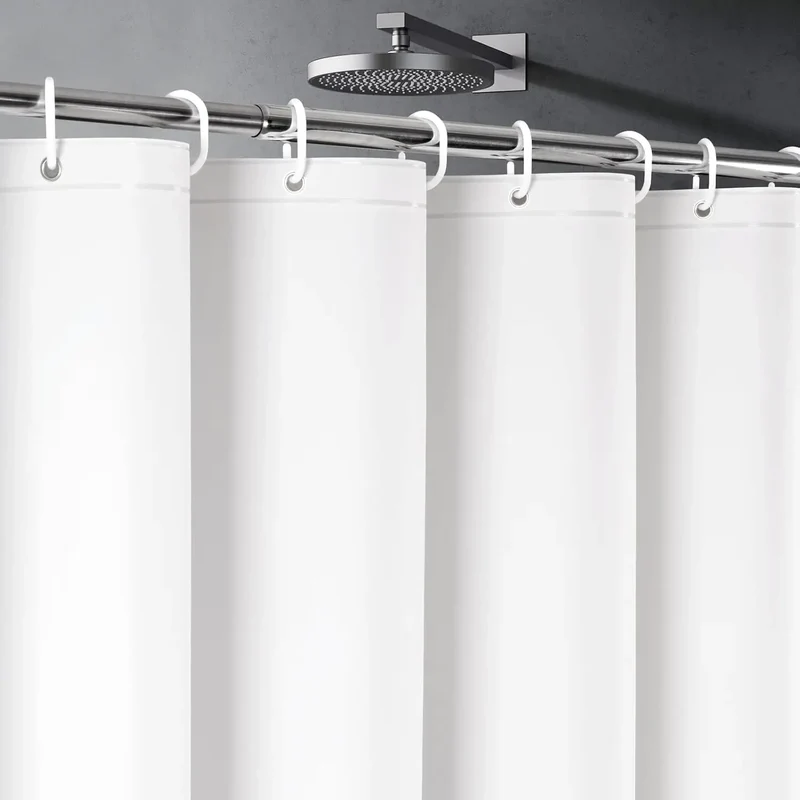 PEVA Duschvorhang Premium – Wasserdicht, Blickdicht, Seidiges Gefühl | 8 Farben & 5 Größen