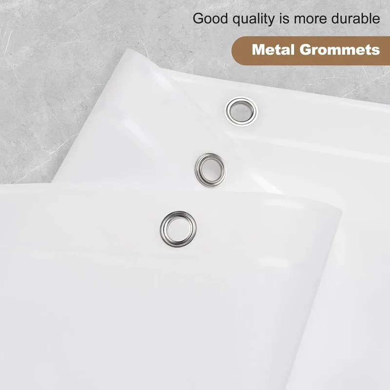 PEVA Duschvorhang Premium – Wasserdicht, Blickdicht, Seidiges Gefühl | 8 Farben & 5 Größen