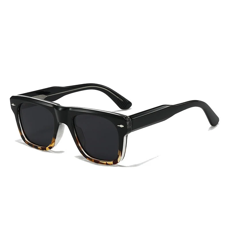 Dame Motefull solbrille i moderne kvadratisk design Luvikno