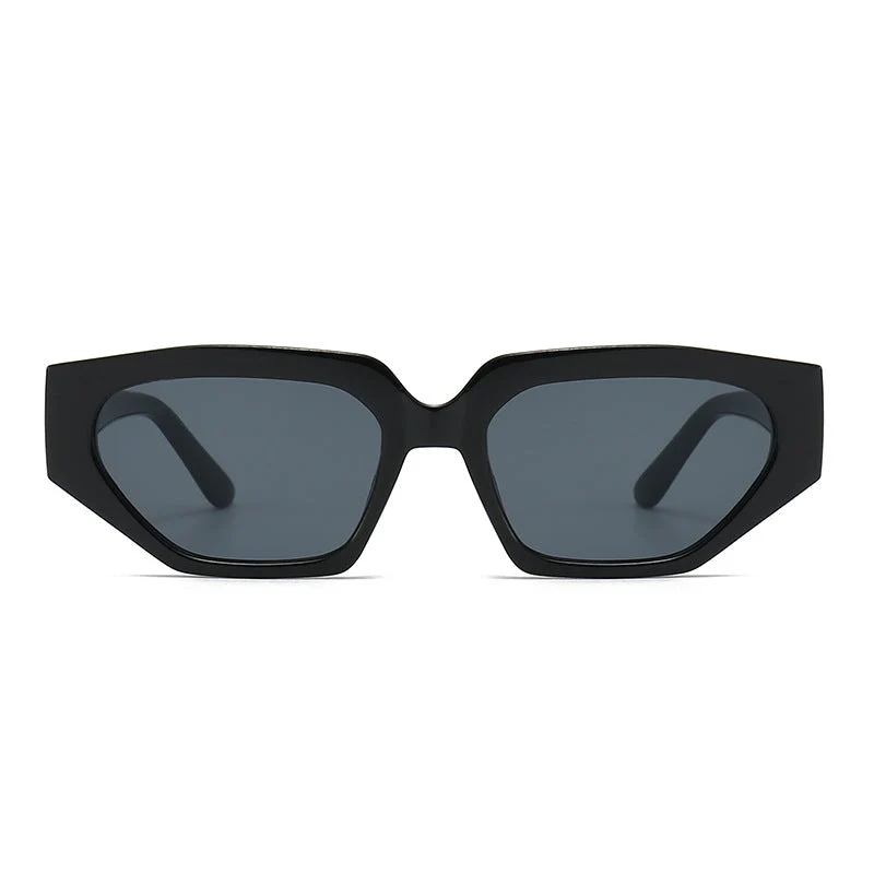 Dame Modisk solbrille i innovativ polygonal design Luvikno