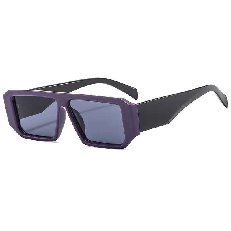 Dame moteriktig solbrille i iøynefallende geometrisk design Luvikno