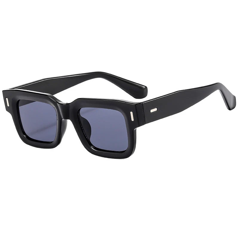 Dame Modische Quadratisk Solbrille med robust ramme og polariserte linser Luvikno