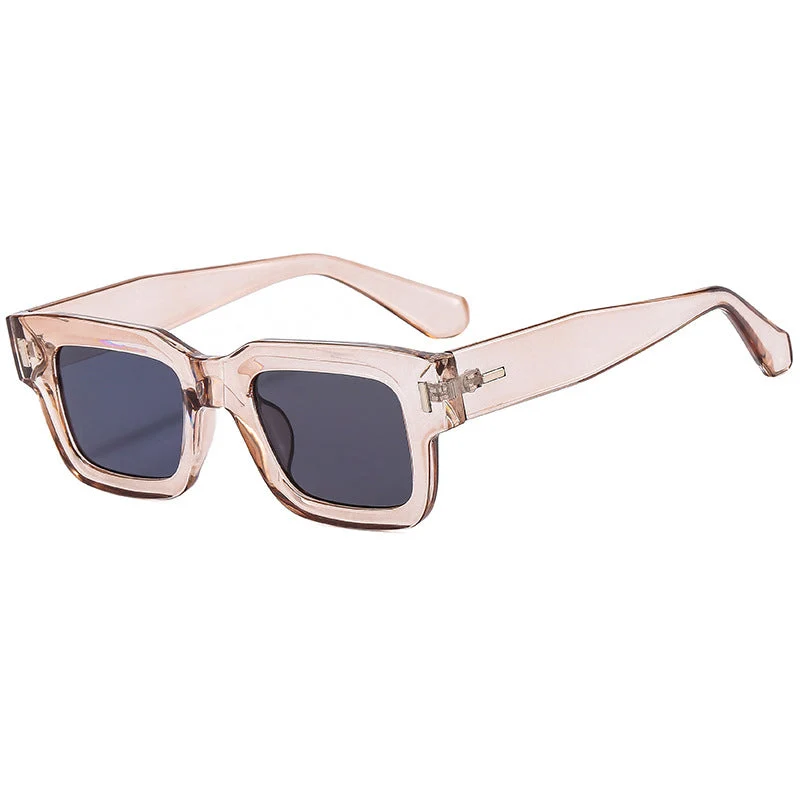 Dame Modische Quadratisk Solbrille med robust ramme og polariserte linser Luvikno