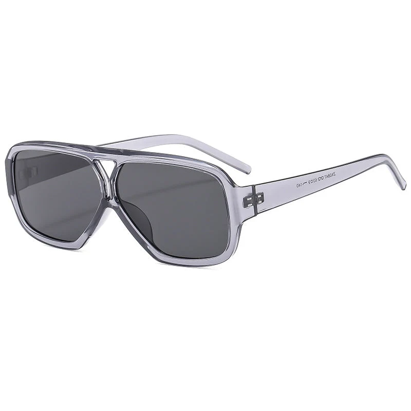 Dame modische oversized solbrille med bred ramme og beskyttende glass Luvikno