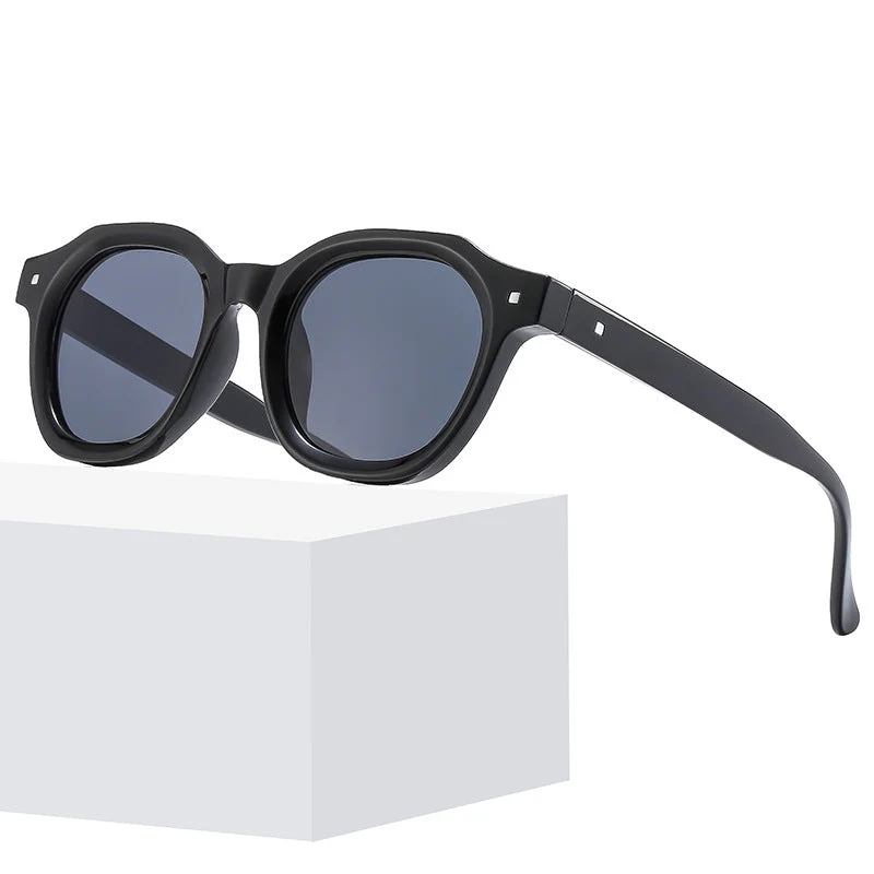 Dame moderne retro-solbriller med unik design Luvikno