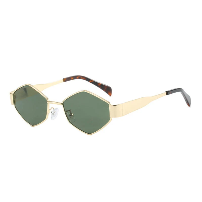 Dame geometrisk solbrille Luvikno