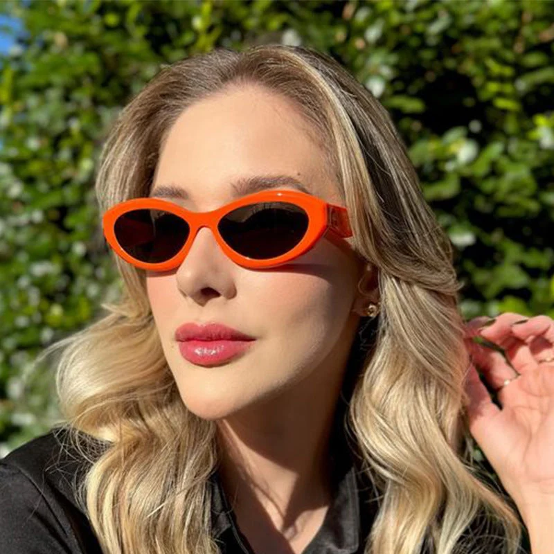 Dame Elegant Cat-Eye Solbrille med beskyttende UV-filter Luvikno