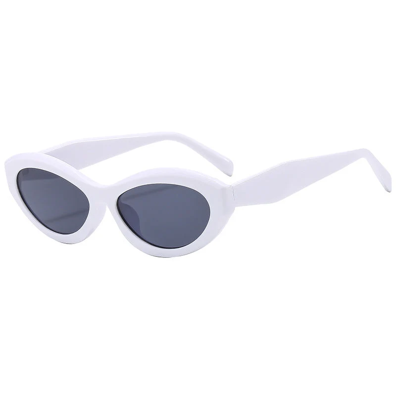 Dame Elegant Cat-Eye Solbrille med beskyttende UV-filter Luvikno