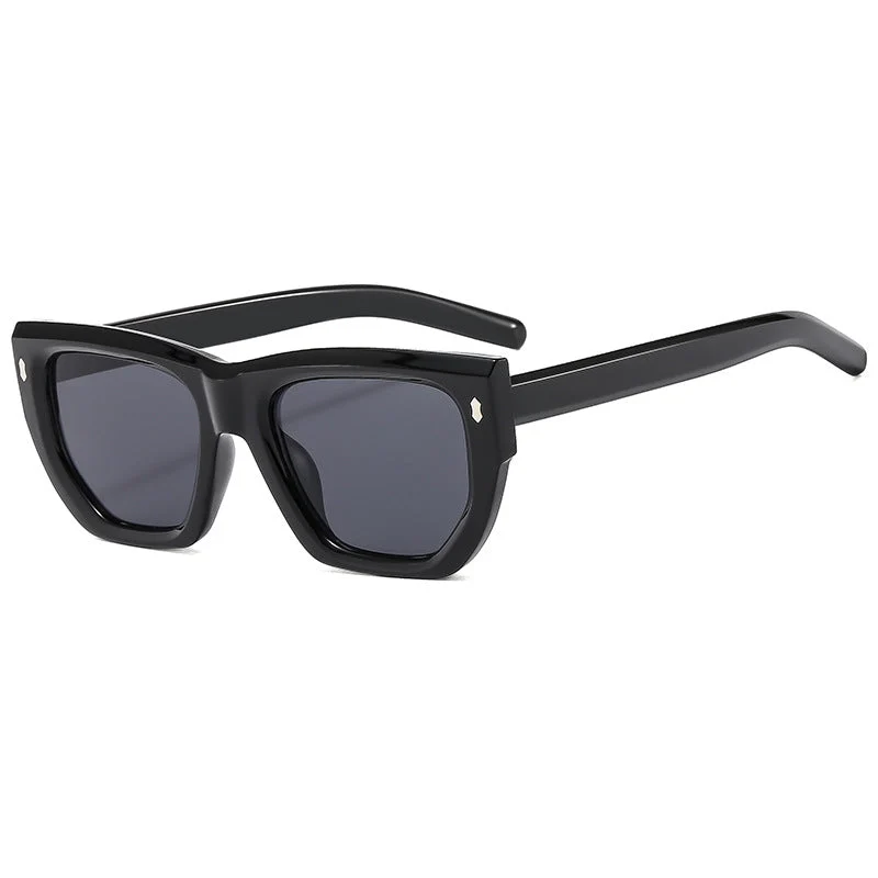 Dame Designer-solbrille med moderne geometrisk ramme og UV-beskyttelse Luvikno