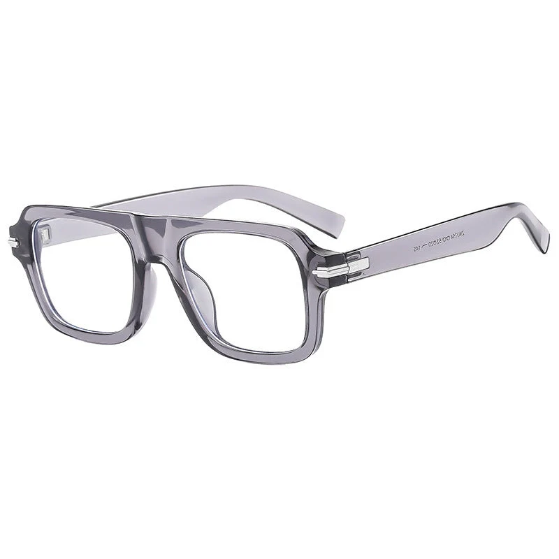 Dame Designer-solbriller med moderne firkantet ramme og polarisert glass Luvikno
