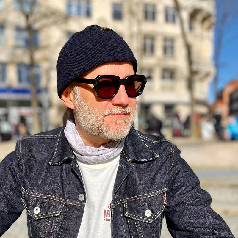 Dame Designer-solbrille i moderne firkantet stil Luvikno