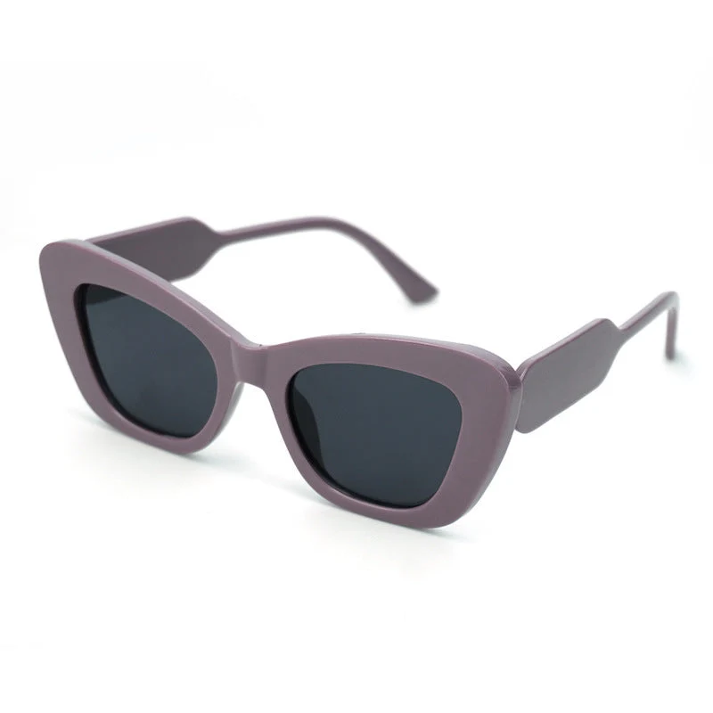 Dame Cat-Eye solbriller med stilige detaljer Luvikno