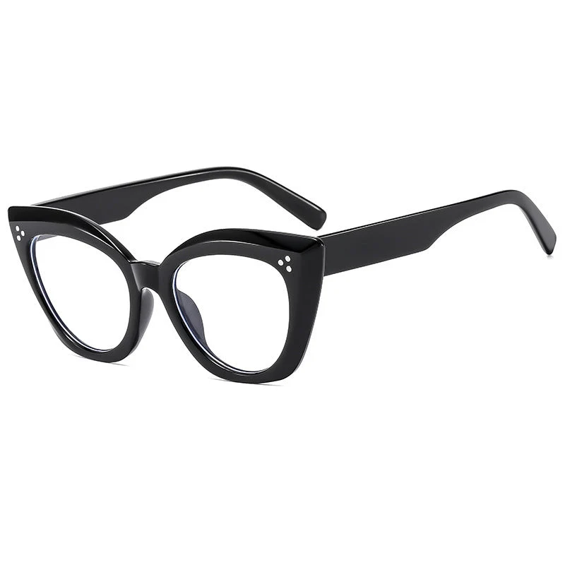 Dame Cat-Eye solbriller med luksuriøse detaljer Luvikno