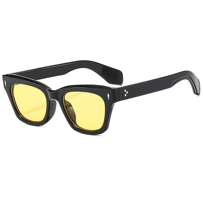 Damer Cat-Eye solbrille med moderne, transparent ramme og UV-beskyttelse Luvikno