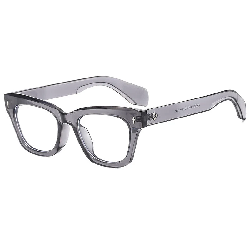 Damer Cat-Eye solbrille med moderne, transparent ramme og UV-beskyttelse Luvikno