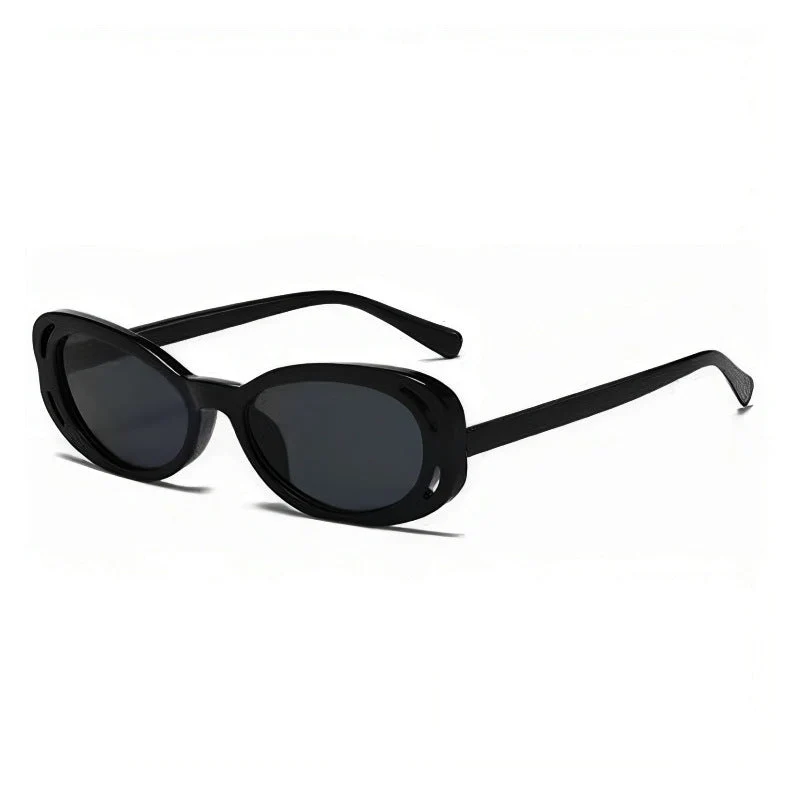Damer Cat-Eye solbriller med elegant, transparent ramme og UV-beskyttelse Luvikno