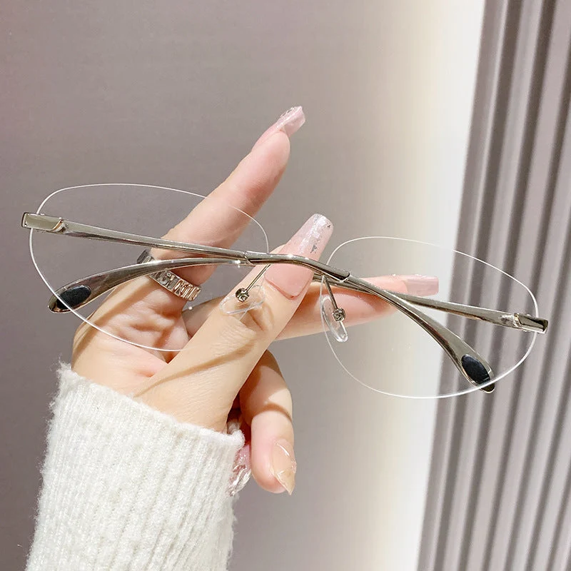 Dame Cat-Eye solbriller med unikt design Luvikno