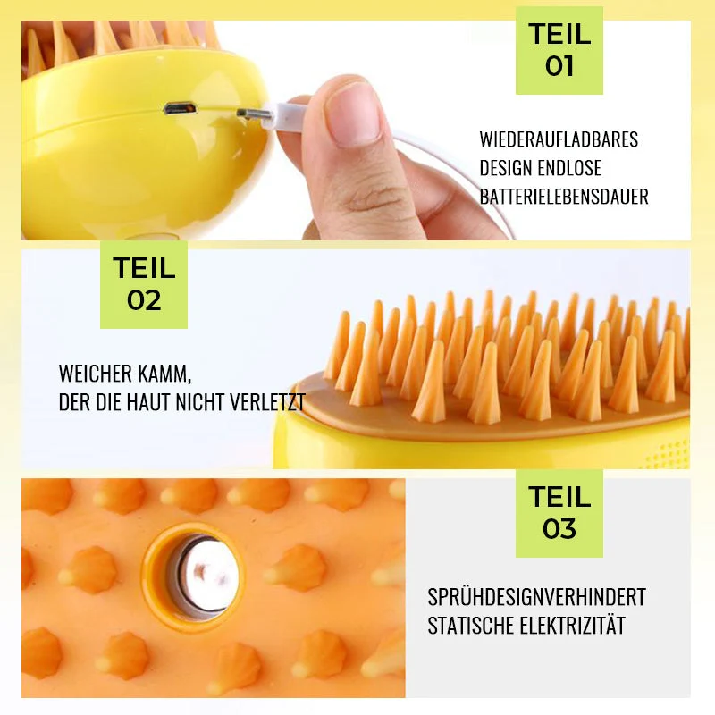 Pet spray massage comb | Luvikno