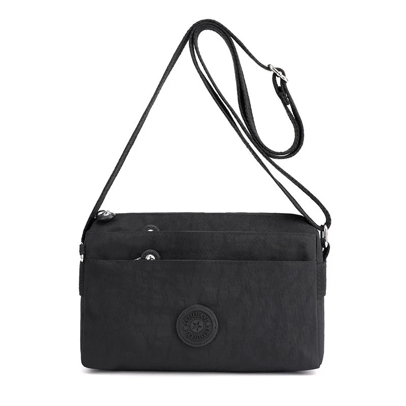 Kvinnenes Casual Multi-lags Fashionable Enkel Skulderveske Laget av Nylon | Luvikno