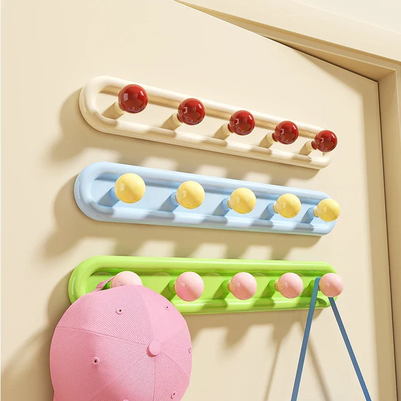 Dopamine Saugknopf-Haken – Bohrfreie Wandhalterung mit Kugel-Design | Stabile ABS-Haken für Bad & Küche