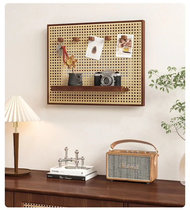 RattaNova Vintage Geflochten Sicherungskasten-Abdeckung – Edle Rattan Wanddekoration & Versteckbox