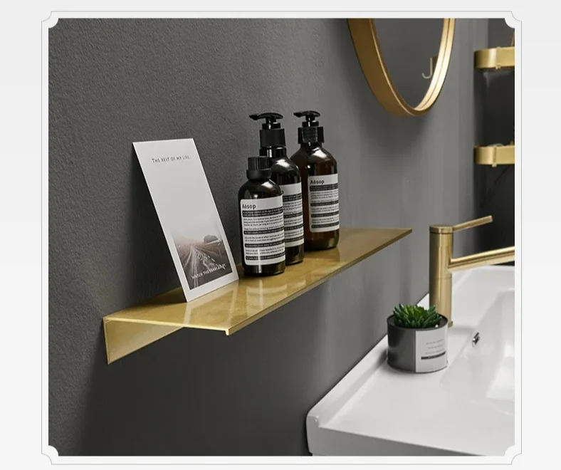 AquaRack Aluminium Wandregal – Premium Badezimmershelf für Shampoo & Duschzubehör