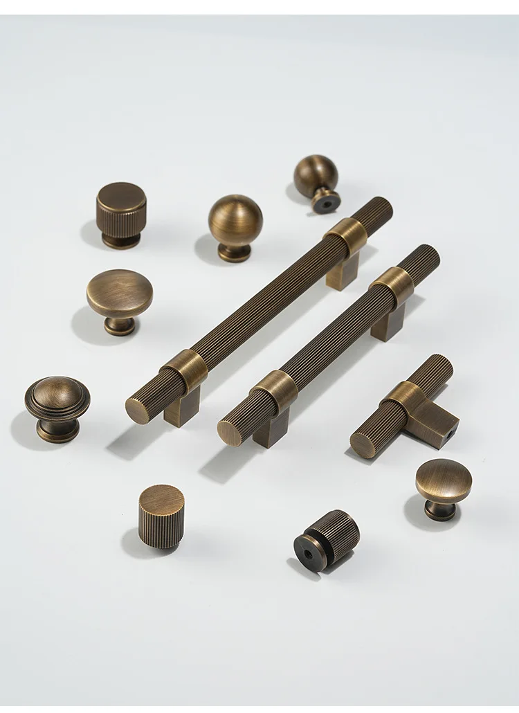 VintageBrass Europäische Messinggriffe – Elegante Bronzegriffe für Schränke, Schubladen und Möbel