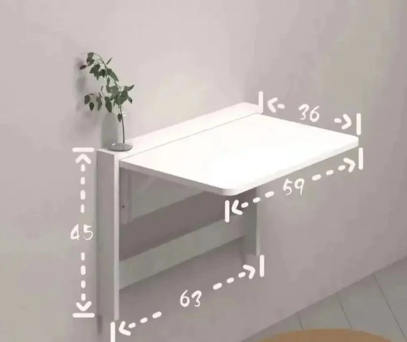 FlexiFold 424 Ultra-Schmaler Klappbarer Wandtisch