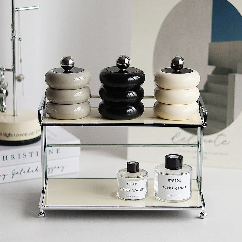 CeramiLux Kreatives Keramik Aufbewahrungsglas mit Deckel