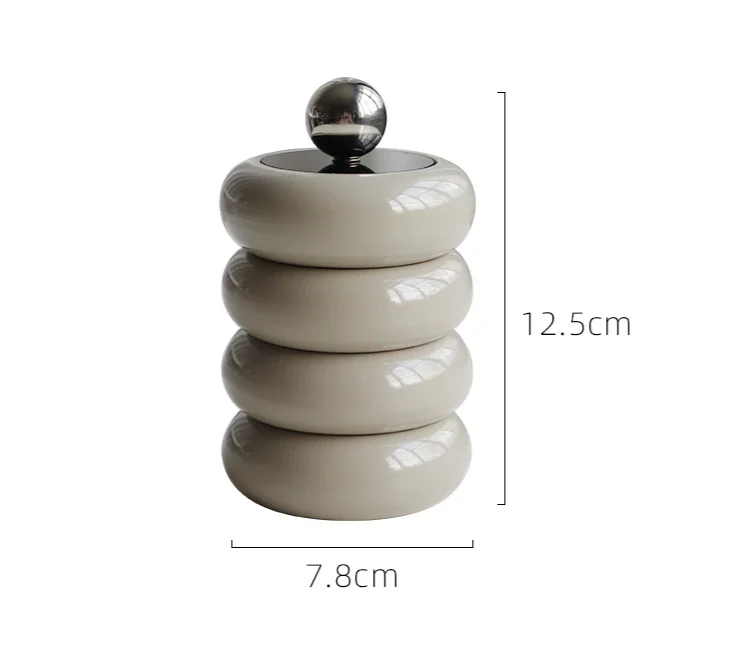 CeramiLux Kreatives Keramik Aufbewahrungsglas mit Deckel
