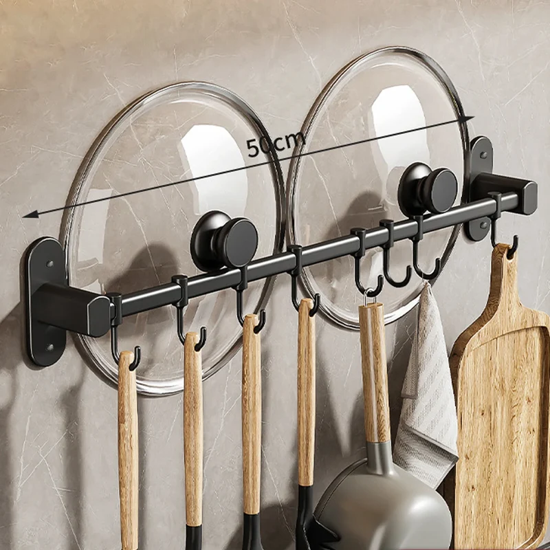 CookEase Küchen-Wandregal – Multifunktionaler Organizer für Deckel, Spatel & Küchenutensilien