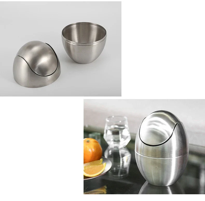 LuxBin Mini Mülleimer aus Edelstahl