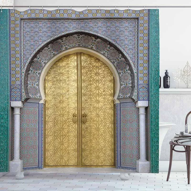 Orientalischer Duschvorhang im marokkanischen Stil