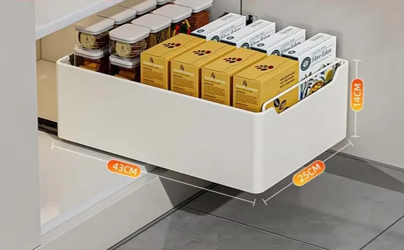 KlimPaws SlideRack – Ausziehbarer Küchen-Organizer mit Schienen