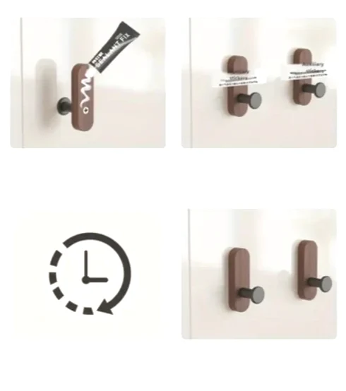 NordicWood Wandhaken aus Walnussholz