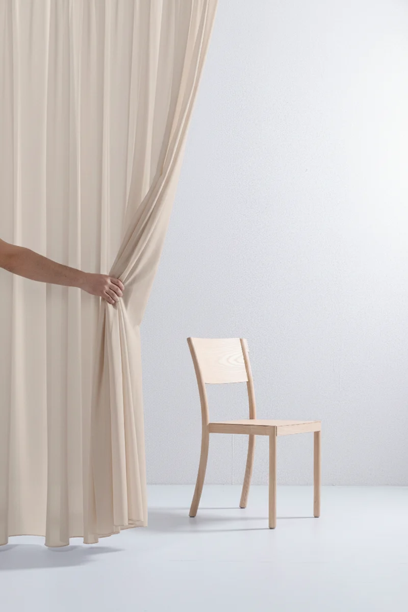 Luxury Sheer Curtains "Georgette" in Sand Colour