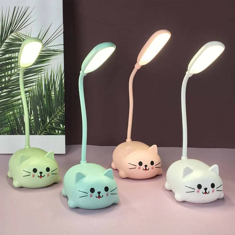 Cartoon Cat LED Skrivebordlampe | Luvikno