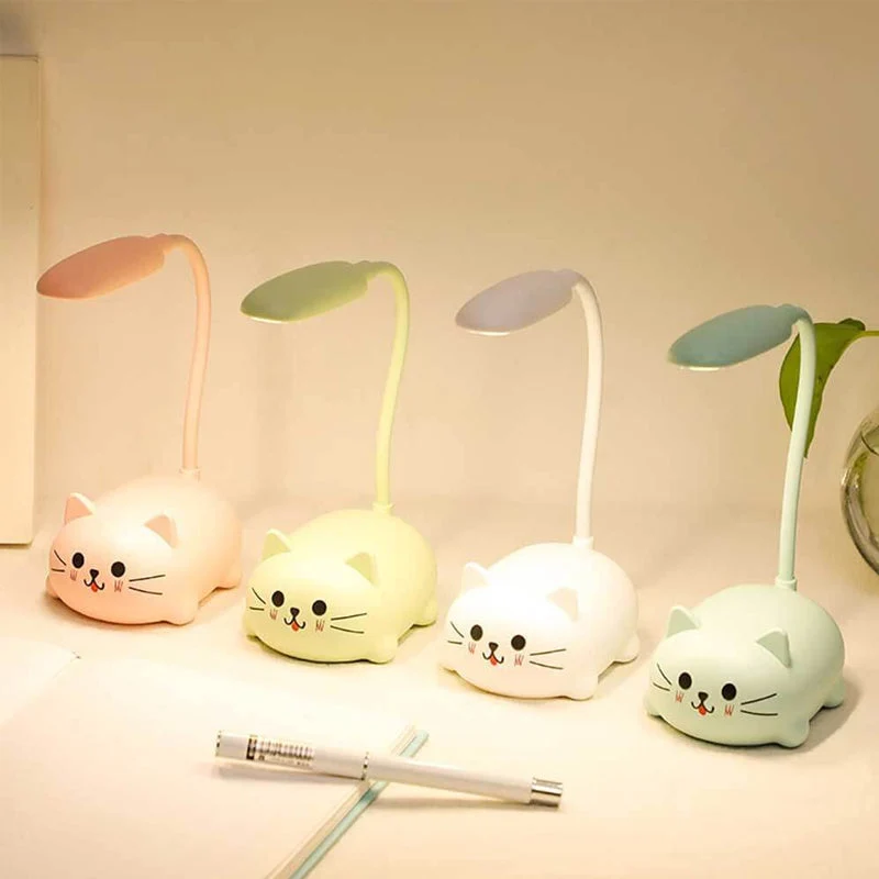Cartoon Cat LED Skrivebordlampe | Luvikno