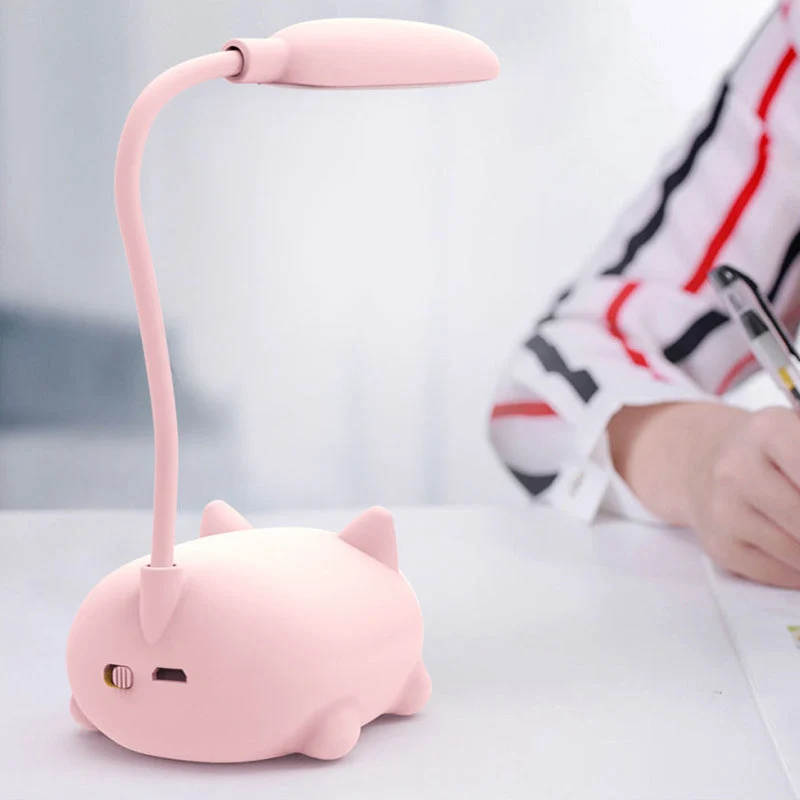 Cartoon Cat LED Skrivebordlampe | Luvikno