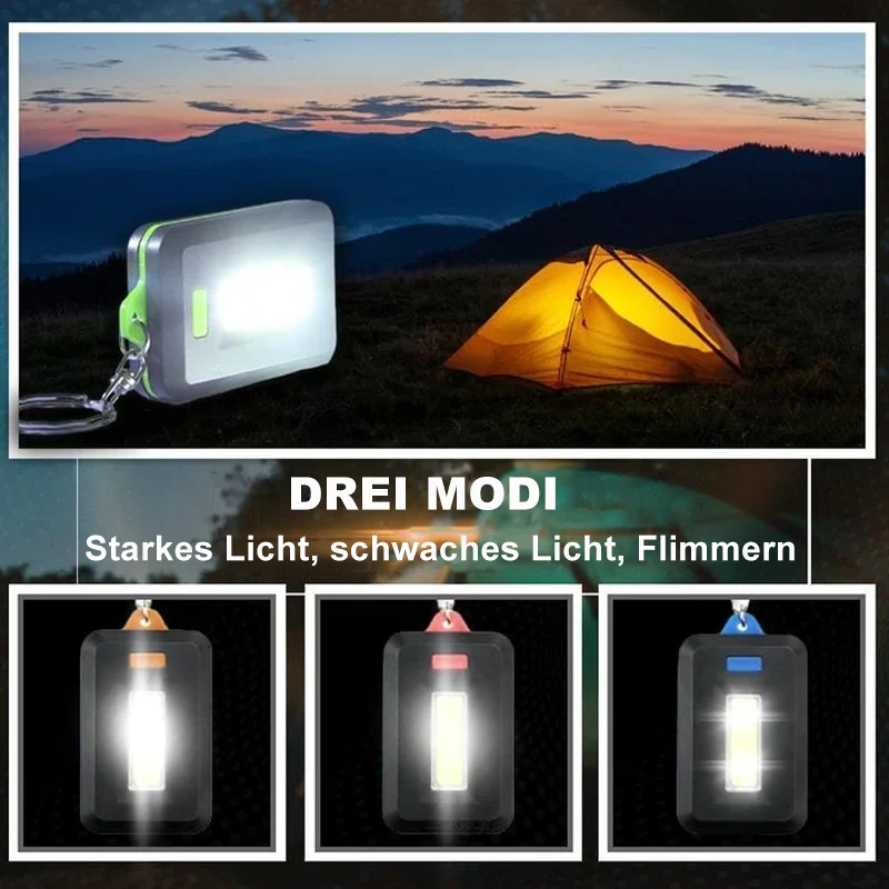 Mini-LED-lommelykt nøkkelring | Luvikno