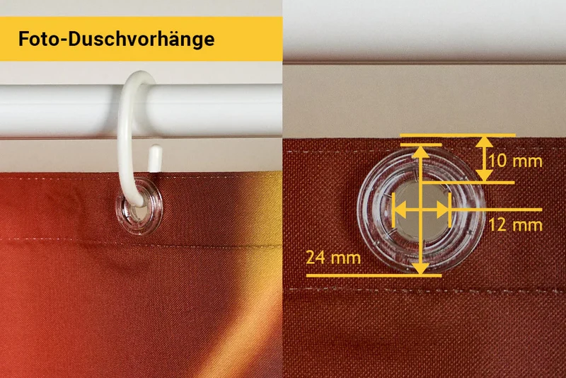 Foto-Duschvorhang nach Maß selbst gestalten