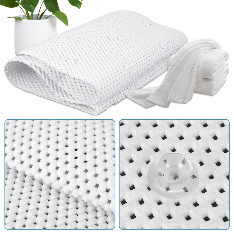 HydroComfort Rutschfeste Badewannenmat mit Kissen