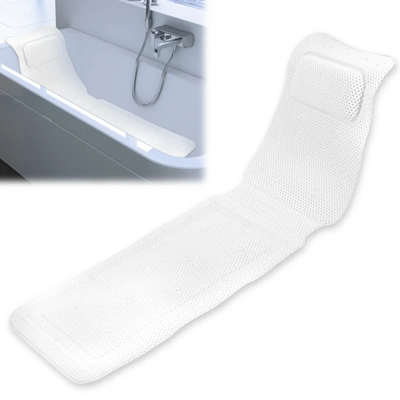 HydroComfort Rutschfeste Badewannenmat mit Kissen